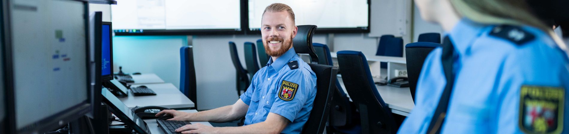 Polizeidrohne im Flug